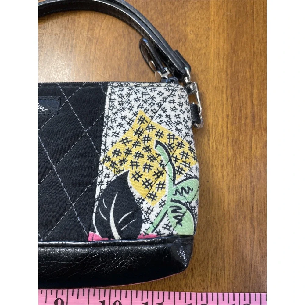 Vera Bradley Quilted Pouch Too Zip Wristlet In Retired Tweed Tulip‎ - Picture 4 of 7
